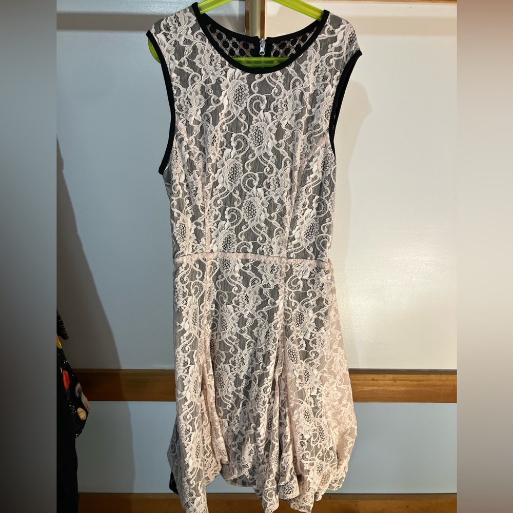 Reversible pink/black dress